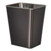 Black Stainless Steel Open Top Bin, 11.7l