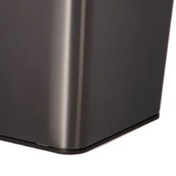 Black Stainless Steel Open Top Bin, 11.7l -Furniture Store black stainless steel open top bin 11.7l 3