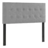 Brian Grey Tufted Headboard, Queen