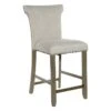Brittany Upholstered Counter Stool With Nailheads