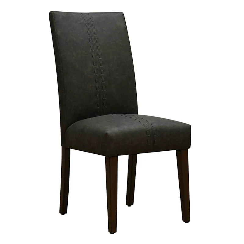 Brown Baseball Stitch Dining Chair 1 Brown Baseball Stitch Dining Chair