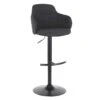 Bryce Adjustable Barstool, Dark Grey