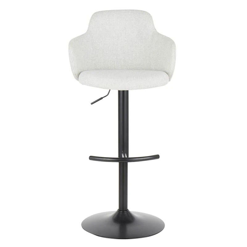Bryce Adjustable Barstool, Light Grey 2 Bryce Adjustable Barstool, Light Grey - Image 2