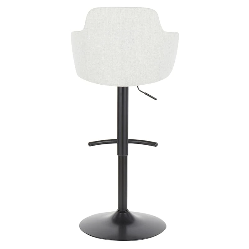 Bryce Adjustable Barstool, Light Grey 5 Bryce Adjustable Barstool, Light Grey - Image 5