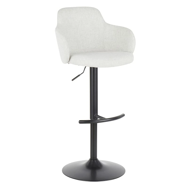 Bryce Adjustable Barstool, Light Grey 1 Bryce Adjustable Barstool, Light Grey