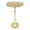 Calvin Gold Metal Accent Table, 22"