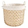 Chevy Natural Wicker Round Storage Basket, Large