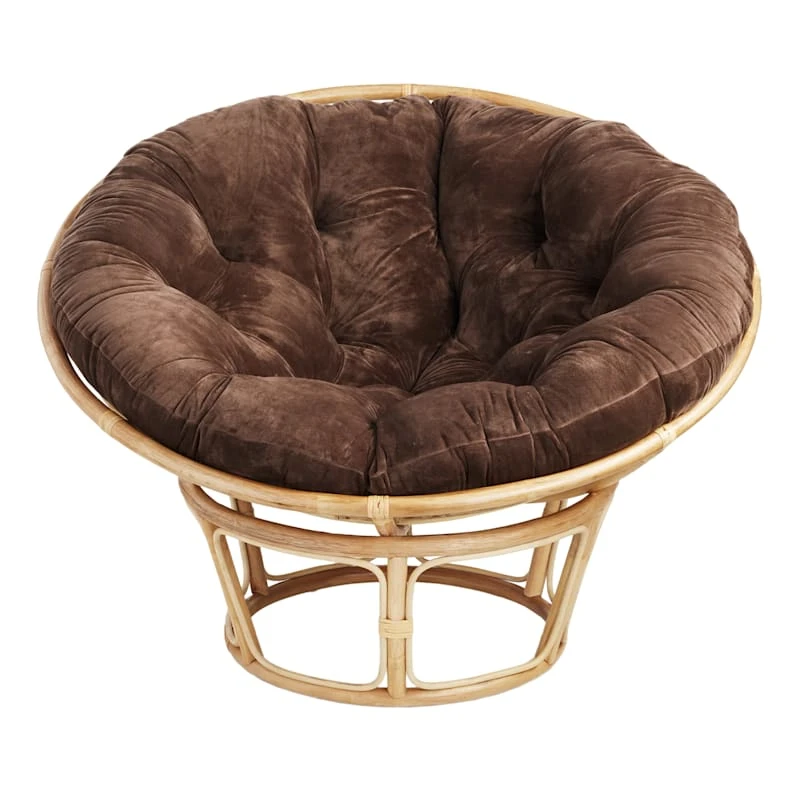Classic Papasan Cushion, Chocolate 2 Classic Papasan Cushion, Chocolate - Image 2