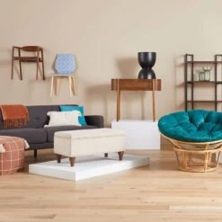 Classic Papasan Cushion, Teal 5 Classic Papasan Cushion, Teal -Furniture Store classic papasan cushion teal 2