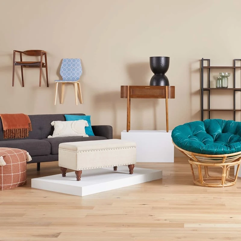 Classic Papasan Cushion, Teal 3 Classic Papasan Cushion, Teal - Image 3