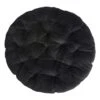 Classic Plush Papasan Cushion, Black