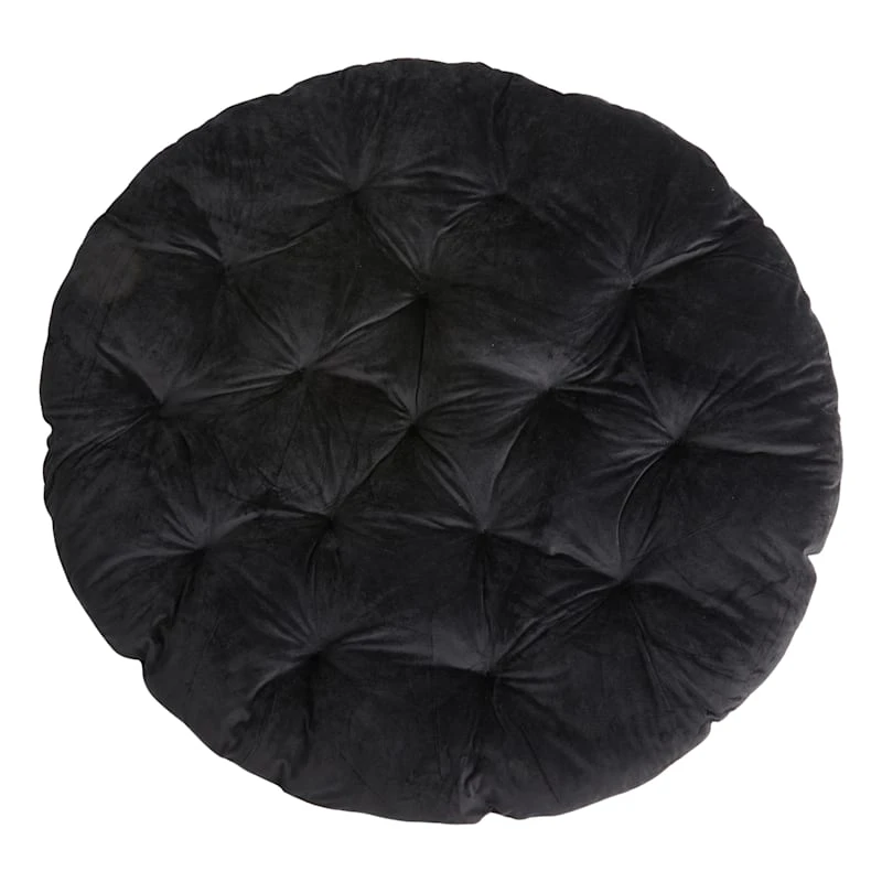 Classic Plush Papasan Cushion, Black 1 Classic Plush Papasan Cushion, Black