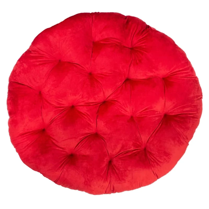 Classic Plush Papasan Cushion, Red 1 Classic Plush Papasan Cushion, Red