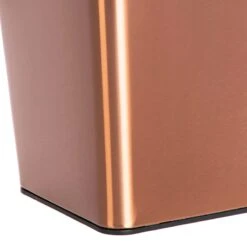 Copper Stainless Steel Open Top Bin, 11.7l -Furniture Store copper stainless steel open top bin 11.7l 2
