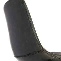 Crosby St Drake Modern Faux Leather Industrial Barstool, Dark Grey -Furniture Store crosby st drake modern faux leather industrial barstool dark grey 3