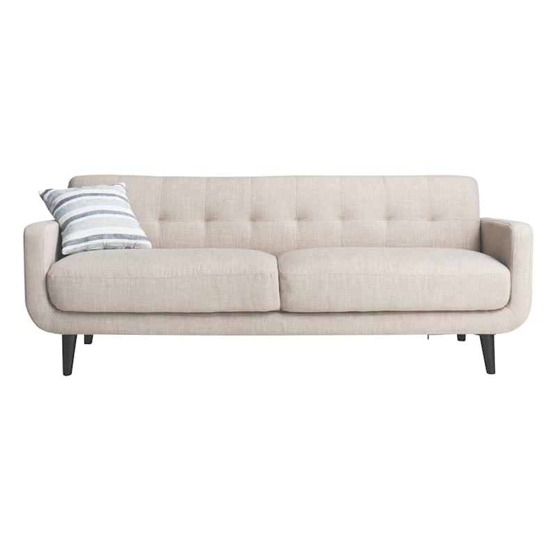 Crosby St Hadley Tufted Back Sofa, Taupe 3 Crosby St Hadley Tufted Back Sofa, Taupe - Image 3