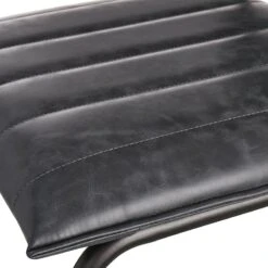 Crosby St Luka Faux Leather Counter Stool, Grey -Furniture Store crosby st luka faux leather counter stool grey 4