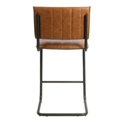 Crosby St Luka Faux Leather Counter Stool, Light Brown -Furniture Store crosby st luka faux leather counter stool light brown 3