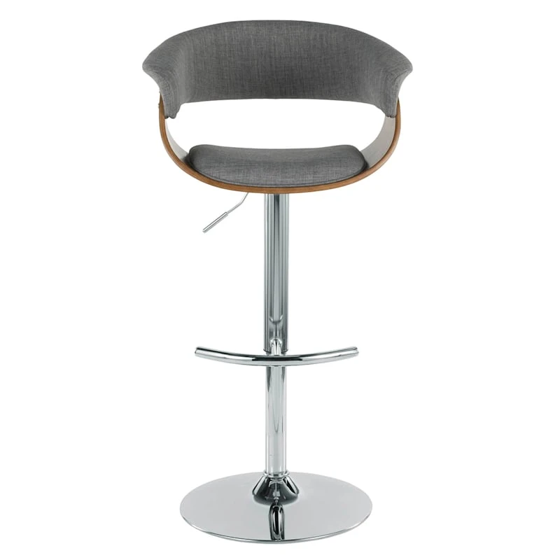 Crosby St Modern Vintage Barstool, Grey 2 Crosby St Modern Vintage Barstool, Grey - Image 2