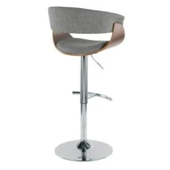 Crosby St Modern Vintage Barstool, Grey 11 Crosby St Modern Vintage Barstool, Grey -Furniture Store crosby st modern vintage barstool grey 3