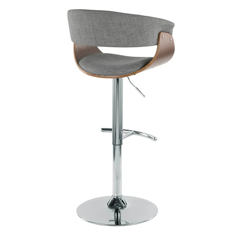 Crosby St Modern Vintage Barstool, Grey 4 Crosby St Modern Vintage Barstool, Grey - Image 4
