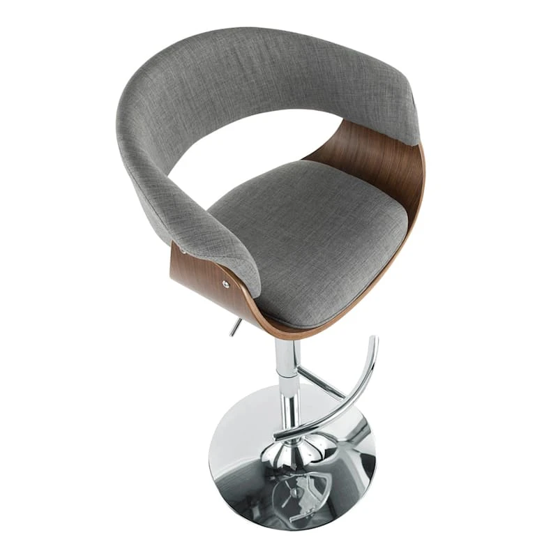 Crosby St Modern Vintage Barstool, Grey 6 Crosby St Modern Vintage Barstool, Grey - Image 6