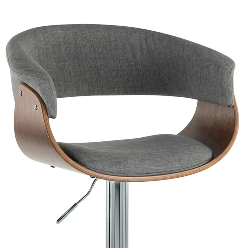 Crosby St Modern Vintage Barstool, Grey 7 Crosby St Modern Vintage Barstool, Grey - Image 7