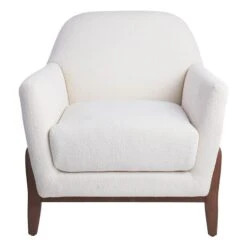 Crosby St Remi Cream Boucle Armchair -Furniture Store crosby st remi cream boucle armchair 2