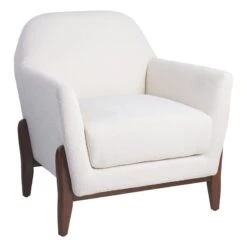 Crosby St Remi Cream Boucle Armchair