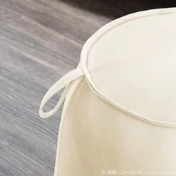 Crosby St Rowan Cream Faux Leather Ottoman 12 Crosby St Rowan Cream Faux Leather Ottoman -Furniture Store crosby st rowan cream faux leather ottoman 5