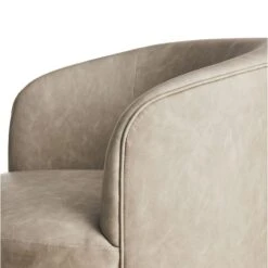 Crosby St Sawyer Grey Faux Leather Swivel Chair 7 Crosby St Sawyer Grey Faux Leather Swivel Chair -Furniture Store crosby st sawyer grey faux leather swivel chair 3
