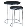 Crosby St Set Of 2 Essex Black Marble Nesting Tables
