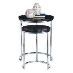 Crosby St Set Of 2 Essex Black Marble Nesting Tables 6 Crosby St Set Of 2 Essex Black Marble Nesting Tables -Furniture Store crosby st set of 2 essex black marble nesting tables 2