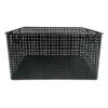 Crosby St Straton Black Metal Rectangle Storage Basket, Medium