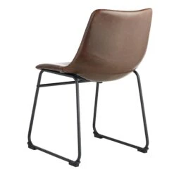 Drake Modern Industrial Faux Leather Dining Chair, Espresso 8 Drake Modern Industrial Faux Leather Dining Chair, Espresso -Furniture Store drake modern industrial faux leather dining chair espresso 2