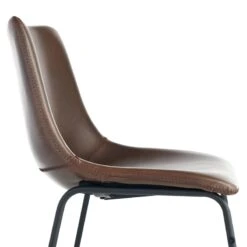 Drake Modern Industrial Faux Leather Dining Chair, Espresso 9 Drake Modern Industrial Faux Leather Dining Chair, Espresso -Furniture Store drake modern industrial faux leather dining chair espresso 3