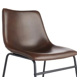 Drake Modern Industrial Faux Leather Dining Chair, Espresso 10 Drake Modern Industrial Faux Leather Dining Chair, Espresso -Furniture Store drake modern industrial faux leather dining chair espresso 4