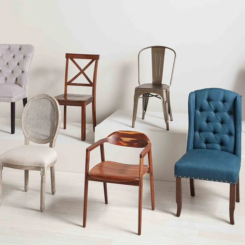 Dublin Metal & Ash Wood Dining Chair 2 Dublin Metal & Ash Wood Dining Chair - Image 2