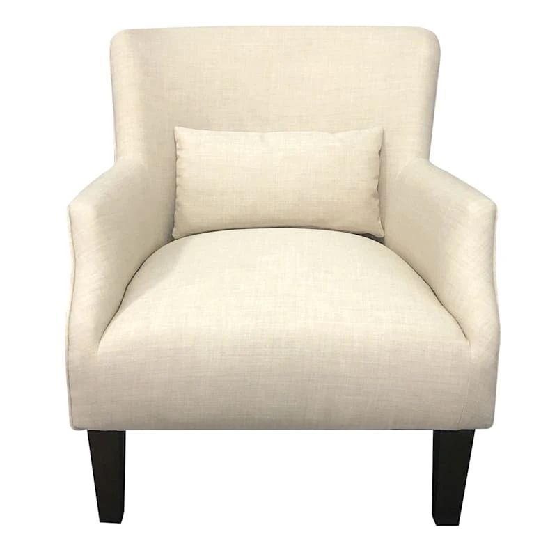 Emilee Cream Upholstered Accent Chair 2 Emilee Cream Upholstered Accent Chair - Image 2