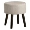 Emmy Ottoman Faux Leather, Grey