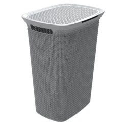 Ezy Storage Laundry Hamper, Grey