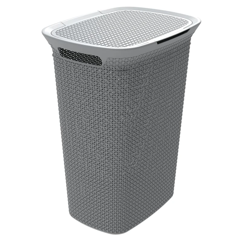 Ezy Storage Laundry Hamper, Grey 1 Ezy Storage Laundry Hamper, Grey