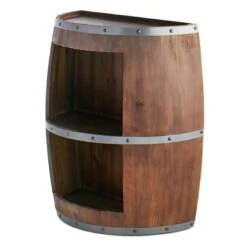 Faux Wine Barrel 2 Tier Display Shelf 9 Faux Wine Barrel 2 Tier Display Shelf -Furniture Store faux wine barrel 2 tier display shelf 2