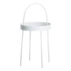 Flynn Accent Table, White