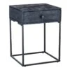 Found & Fable Kayla Rustic Black Nightstand