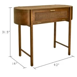 Found & Fable Reston Round Corner Wooden Console Table 13 Found & Fable Reston Round Corner Wooden Console Table -Furniture Store found fable reston round corner wooden console table 5