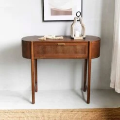 Found & Fable Reston Round Corner Wooden Console Table 15 Found & Fable Reston Round Corner Wooden Console Table -Furniture Store found fable reston round corner wooden console table 7