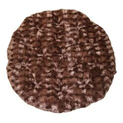 Fuzzy Papasan Cushion, Chocolate