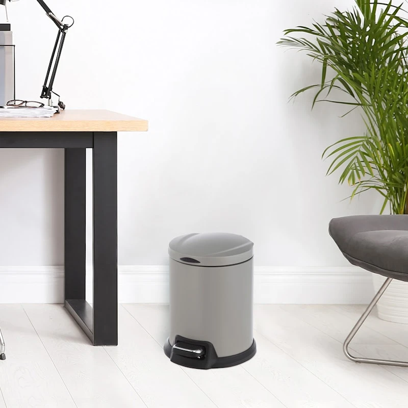 Gold Round Pedal Bin, 5l 6 Gold Round Pedal Bin, 5l - Image 6