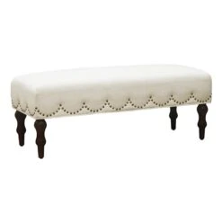 Grace Mitchell Ellery Bench With Scalloped Nailheads 6 Grace Mitchell Ellery Bench With Scalloped Nailheads -Furniture Store grace mitchell ellery bench with scalloped nailheads 2